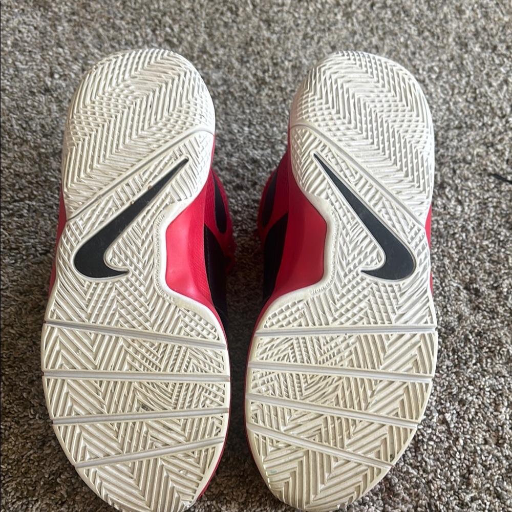 Team Hustle Nike Red and Black Slip-On Sneakers - Picture 6 of 7